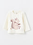 LC Waikiki Crew Neck Velvet Girls' Baby Pajama Set